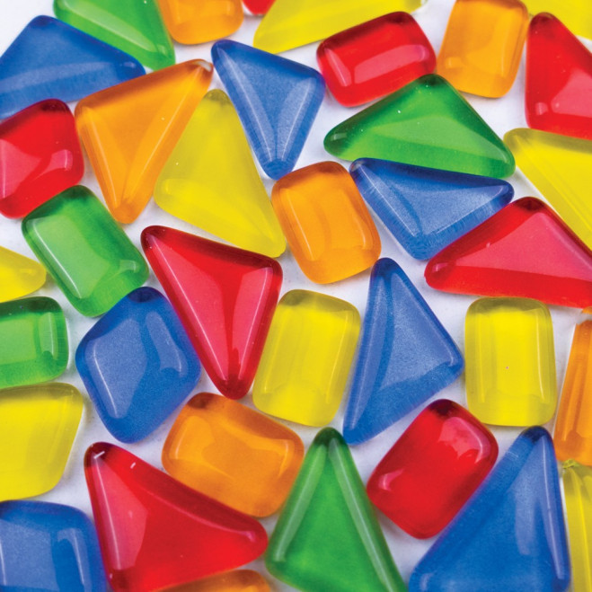 Скляна мозаїка «Mosaaro. Mosaic mix: blu, green, yellow, red, orange» MA5003