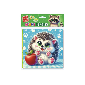 Гра розвиваюча Vladi Toys м'які пазли "Єнот та їжачок" VT1102-36