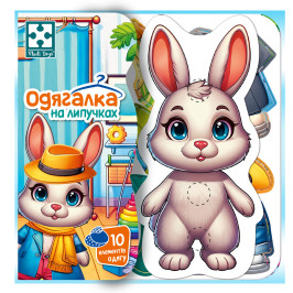 Гра розвиваюча Vladi Toys з липучками "Зайчик" VT1320-04