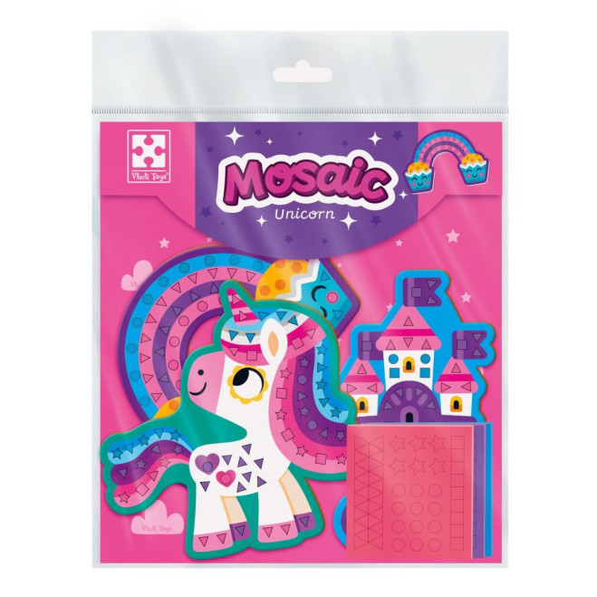 Набір для творчості м'яка мозаїка «Єдиноріг» Vladi Toys VT4511-08