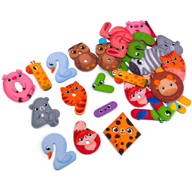 Гра розвиваюча Vladi Toys магнітна. Диво-математика. Цифри та фігури. VT5411-19