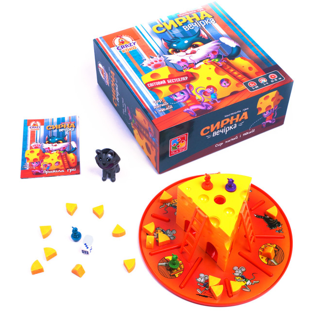 Гра настільна Vladi Toys розважальна. Сирна вечірка VT8055-38