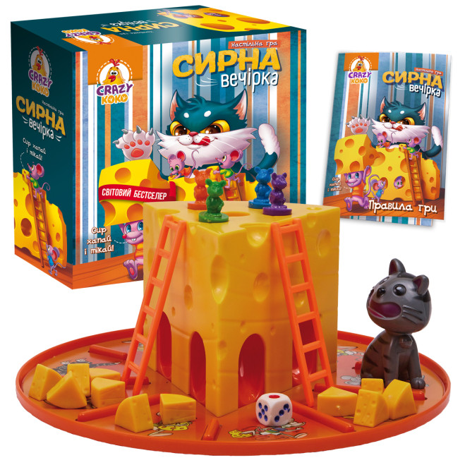 Гра настільна Vladi Toys розважальна. Сирна вечірка VT8055-38
