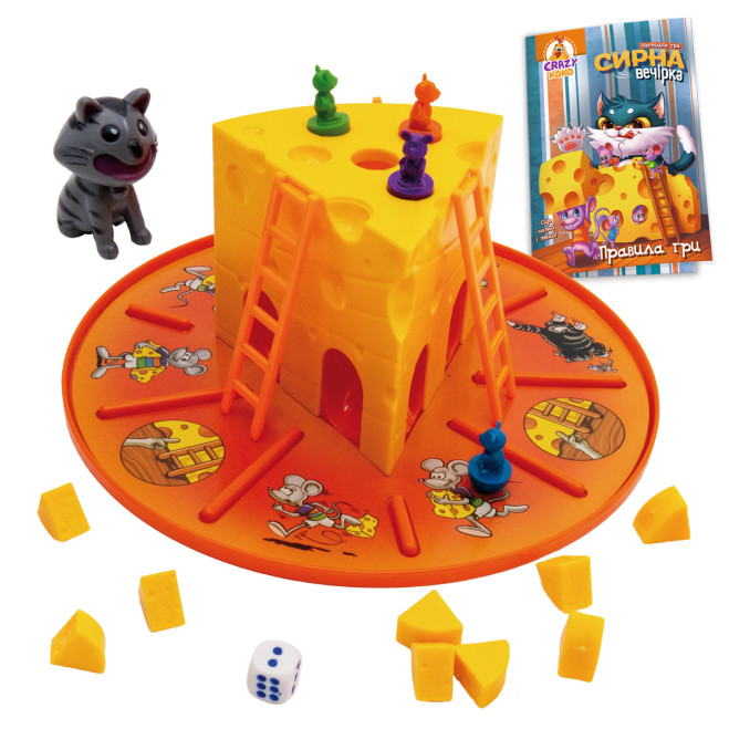 Гра настільна Vladi Toys розважальна. Сирна вечірка VT8055-38