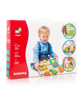 Бізіборд дерев'яний "Вантажівка" Vladi Toys ZB3001-01